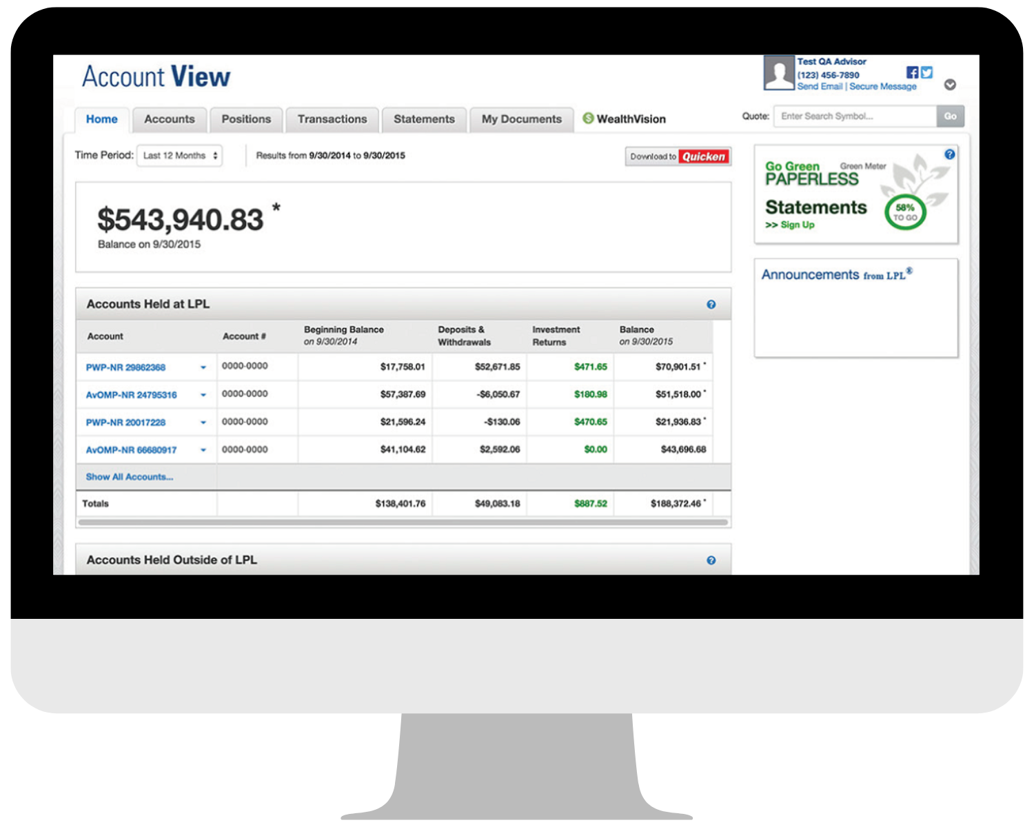 RightCapital login button for secure financial planning access